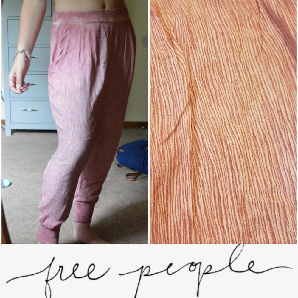 Free People Joggers Small Pink Boho Pants